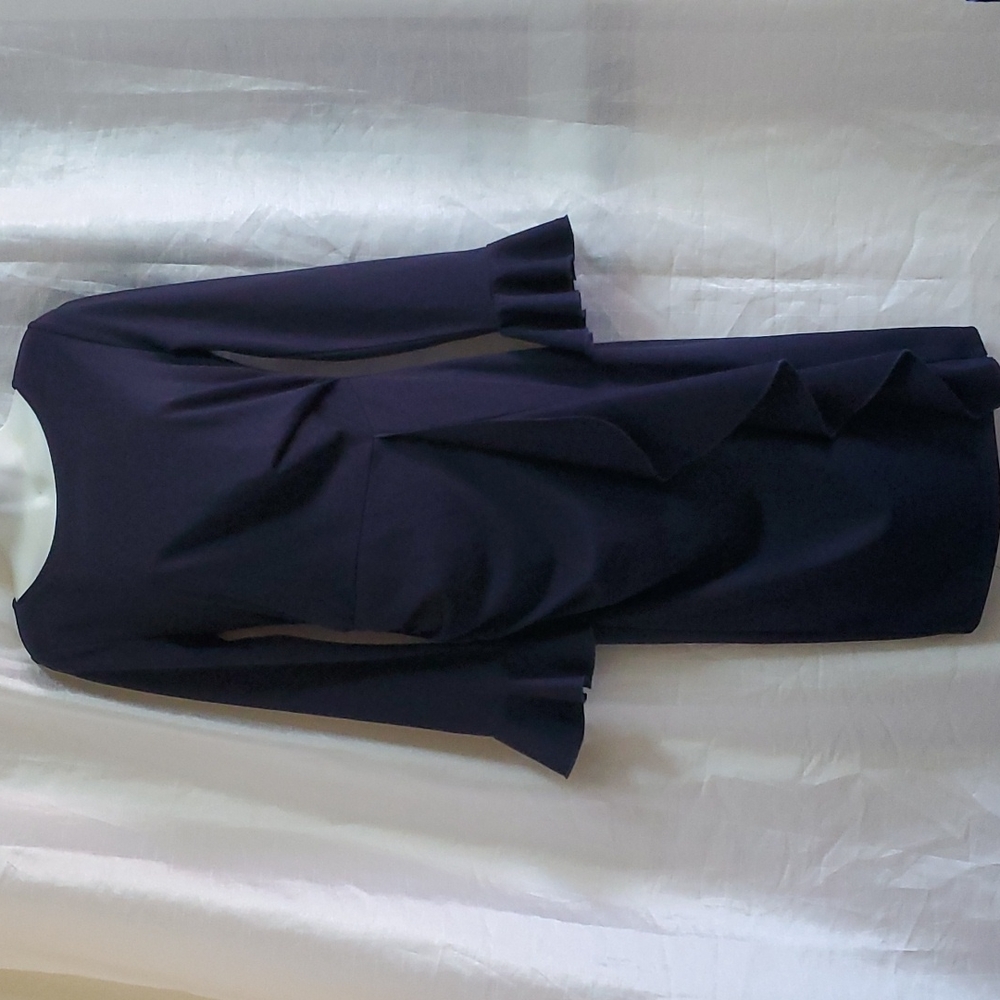 VFEMAGE NAVY BLUE DRESS S